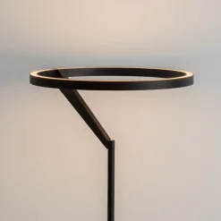 Lampade Da Terra-Selezionato da Mazzolaluce Lampada nera da terra design moderna led 26w 3000k biemissione