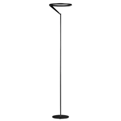 Lampade Da Terra-Selezionato da Mazzolaluce Lampada nera da terra design moderna led 26w 3000k biemissione