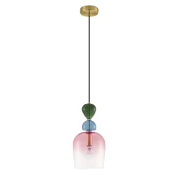 Lampade A Sospensione-Selezionato da Mazzolaluce Lampada oro moderno vetro colorato