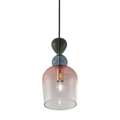 Lampade A Sospensione-Selezionato da Mazzolaluce Lampada oro moderno vetro colorato