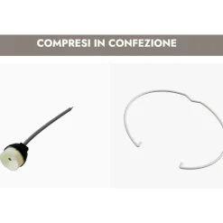 Lampade A Sospensione-Selezionato da Mazzolaluce Lampada pendente a sospensione bianca in gesso assimetrica