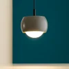 Lampade A Sospensione-Selezionato da Mazzolaluce Lampada pendente a sospensione sferica grigio design moderna