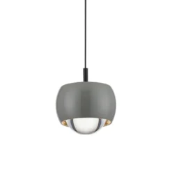 Lampade A Sospensione-Selezionato da Mazzolaluce Lampada pendente a sospensione sferica grigio design moderna