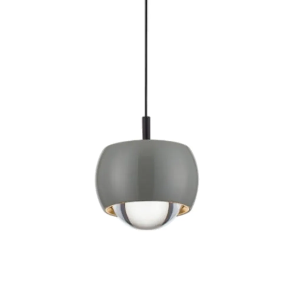 Lampade A Sospensione-Selezionato da Mazzolaluce Lampada pendente a sospensione sferica grigio design moderna