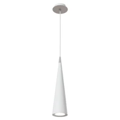 Lampade A Sospensione-Maytoni Lampada pendente a sospensione moderna cono bianco fp