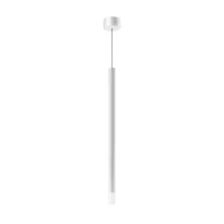 Lampade A Sospensione-Linea Light Lampada pendente cilindro bianco led 3000k puccini h50cm