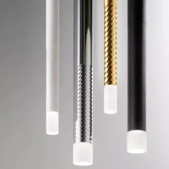 Lampade A Sospensione-Linea Light Lampada pendente cilindro bianco led 3000k puccini h50cm