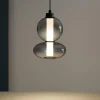 Lampade A Sospensione-Selezionato da Mazzolaluce Lampada pendente in vetro fume per camera da letto
