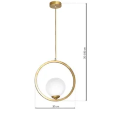 Lampade A Sospensione-Selezionato da Mazzolaluce Lampada per camera da letto moderno oro ottone anticato fp