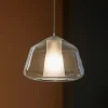 Lampade A Sospensione-Top Light Lampada per camera da letto moderna vetro trasparente toplight