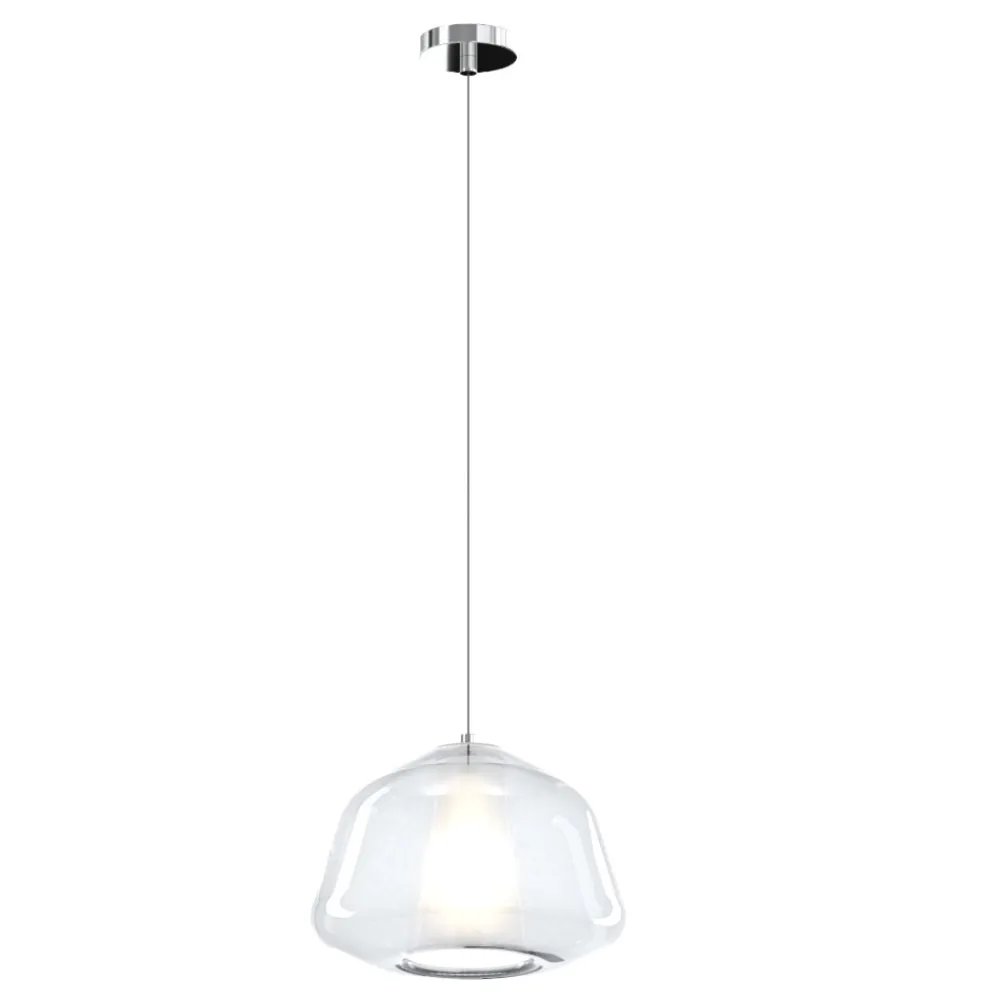 Lampade A Sospensione-Top Light Lampada per camera da letto moderna vetro trasparente toplight