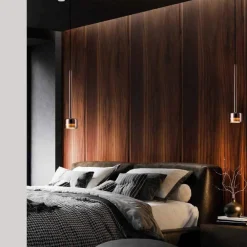 Lampade A Sospensione-Selezionato da Mazzolaluce Lampada per comodini moderna vetro trasparente
