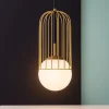 Lampade A Sospensione-Maytoni Lampada per comodino camera da letto oro sfera vetro telford