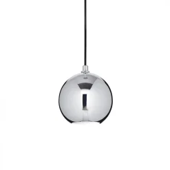 Lampade A Sospensione-Ideal Lux Lampada per isola sospensione bancone sfera cromo mr jack sp1 small