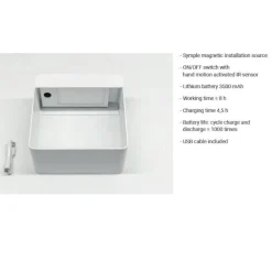 Abat Jour-Linea Light Lampada portatile abat jour dama nero moderna