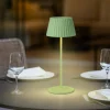 Lampade Da Tavolino Esterno-Selezionato da Mazzolaluce Lampada portatile led 3000k da tavolo verde pistacchio