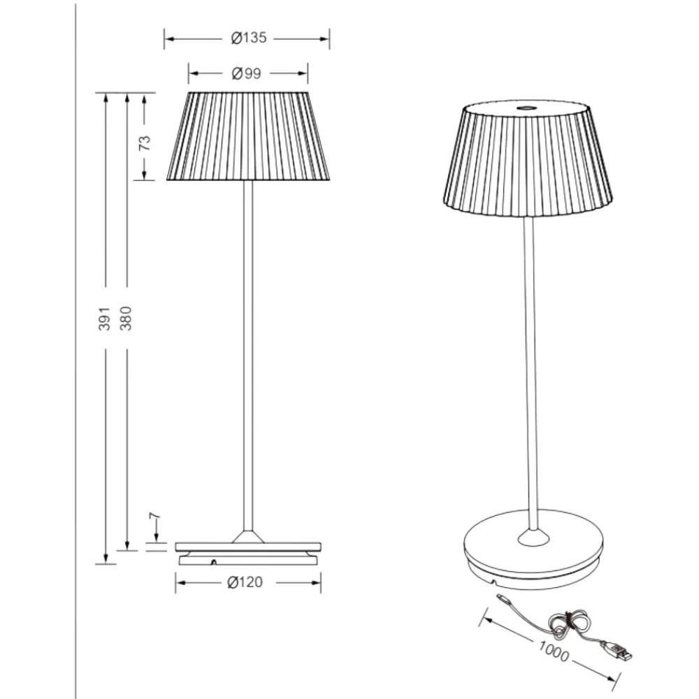 Lampade Da Tavolino Esterno-Selezionato da Mazzolaluce Lampada portatile led 3000k da tavolo verde pistacchio