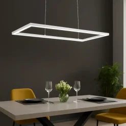 Lampadari Moderni-Affralux Lampadari moderni led 51w 3000k bianco particolare quattro