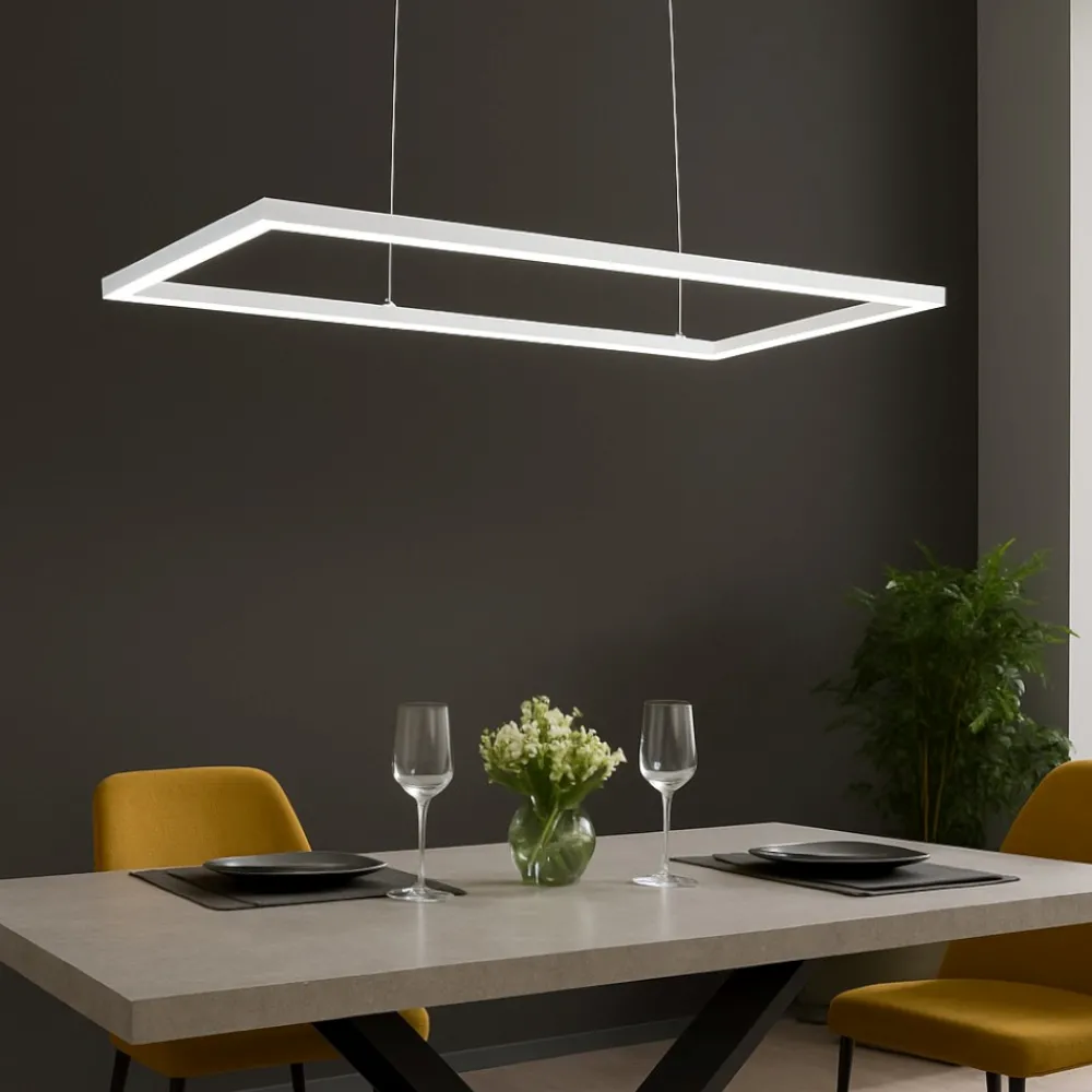 Lampadari Moderni-Affralux Lampadari moderni led 51w 3000k bianco particolare quattro