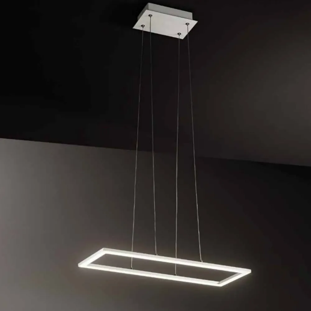 Lampadari Moderni-Affralux Lampadari moderni led 51w 3000k bianco particolare quattro