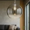 Lampadari Moderni-Perenz Illuminazione Lampadario a boccia 45cm in vetro fume perenz planet