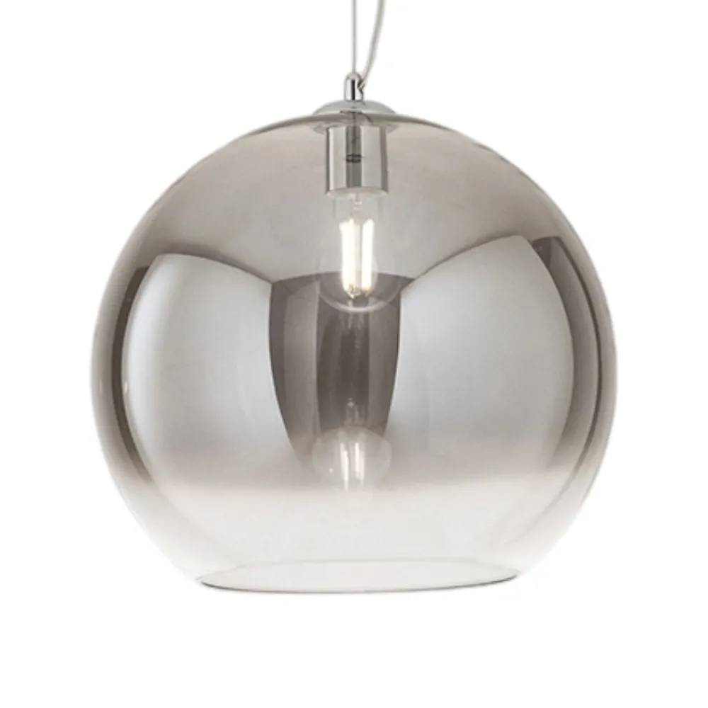 Lampadari Moderni-Perenz Illuminazione Lampadario a boccia 45cm in vetro fume perenz planet