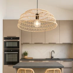 Lampadari Cucina-Selezionato da Mazzolaluce Lampadario a cupola per cucina marrone 60 cm