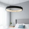 Lampadario Camera Da Letto-Selezionato da Mazzolaluce Lampadario ad anello nero 40cm cristalli led 30w 3000k
