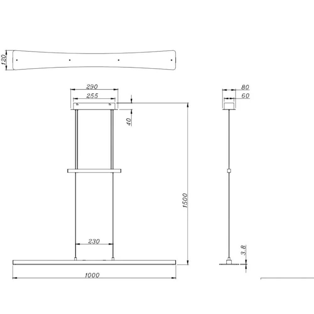 Lampadari Cucina-Selezionato da Mazzolaluce Lampadario a led cucina in vetro per tavolo 18w