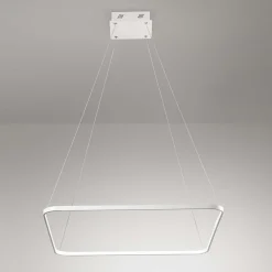 Lampadari Moderni-Affralux Lampadario a led 33w design moderno bianco aluring