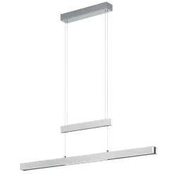 Lampadari Moderni-Selezionato da Mazzolaluce Lampadario allungabile moderno grigio led biemissione per tavolo da pranzo
