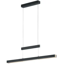 Lampadari Moderni-Selezionato da Mazzolaluce Lampadario allungabile moderno nero per tavoli da pranzo