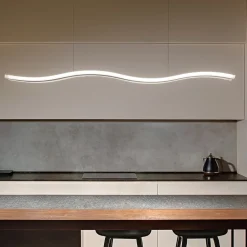 Lampadari Moderni-Perenz Illuminazione Lampadario allungato moderno per tavolo soggiorno perenz tape