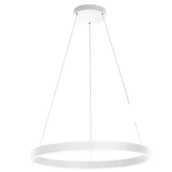 Lampadari Moderni-Perenz Illuminazione Lampadario anello bianco 80cm led cct 3000k 4000k 6000k perenz kirko