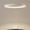 Lampadari Moderni-Selezionato da Mazzolaluce Lampadario anello 90cm bianco led 75w da 2700k a 5000k con telecomando