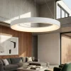 Lampadari Moderni-Selezionato da Mazzolaluce Lampadario anello 50cm bianco led 45w 2700-5000k con telecomando app