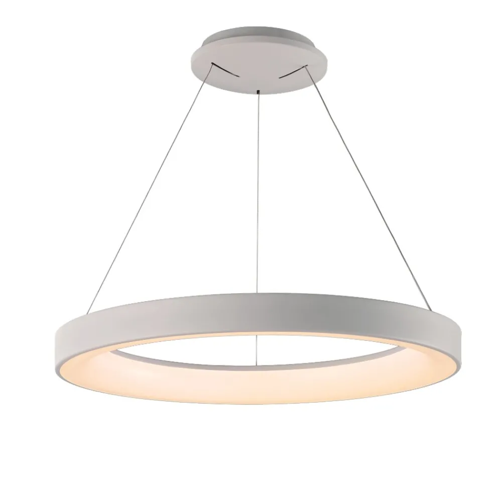 Lampadari Moderni-Selezionato da Mazzolaluce Lampadario anello 50cm bianco led 45w 2700-5000k con telecomando app