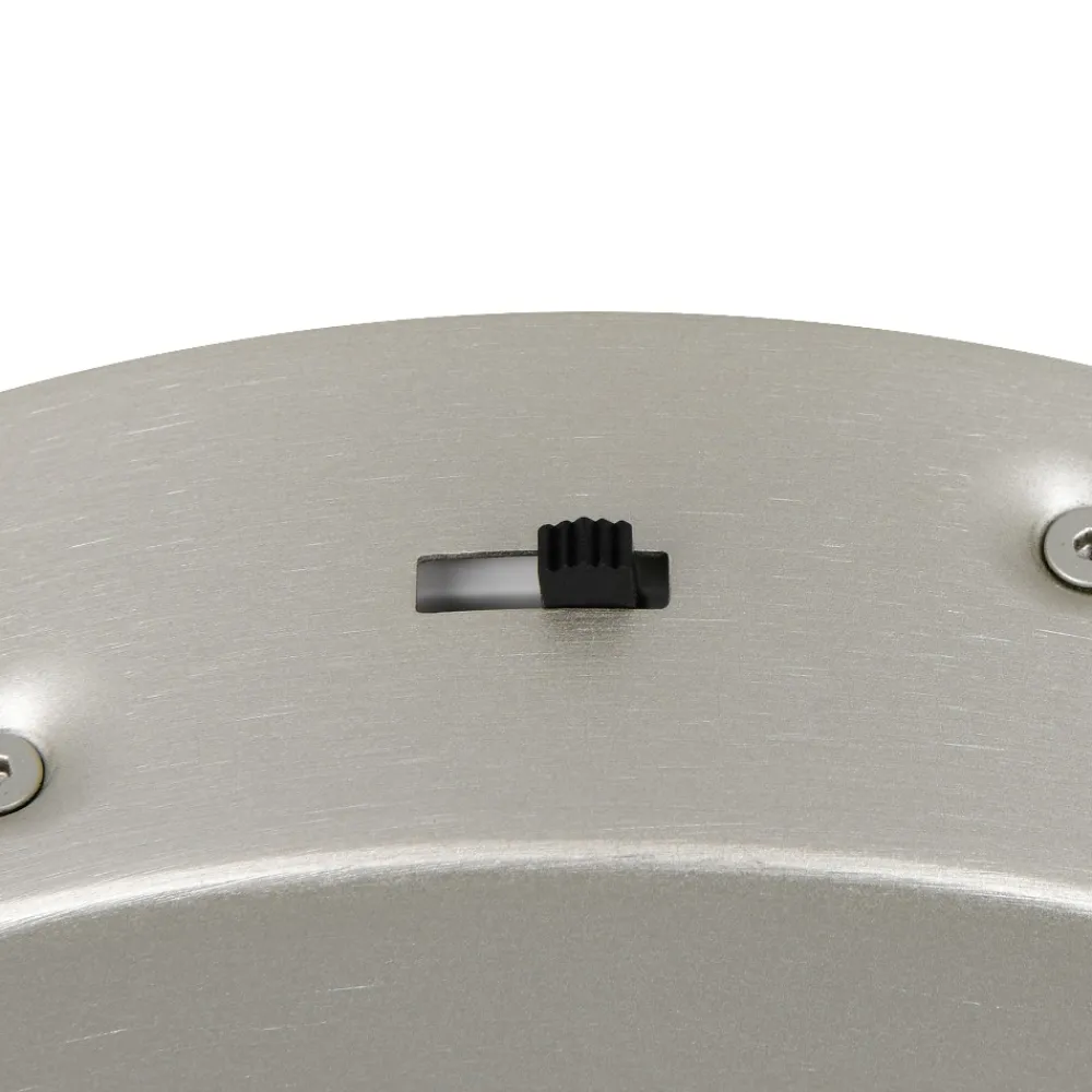 Plafoniere Moderne-Selezionato da Mazzolaluce Lampadario anello 75cm nickel led dimmerabile per soggiorno