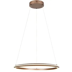 Lampadari Moderni-Selezionato da Mazzolaluce Lampadario anello led caffe dimmerabile per soggiorno moderno