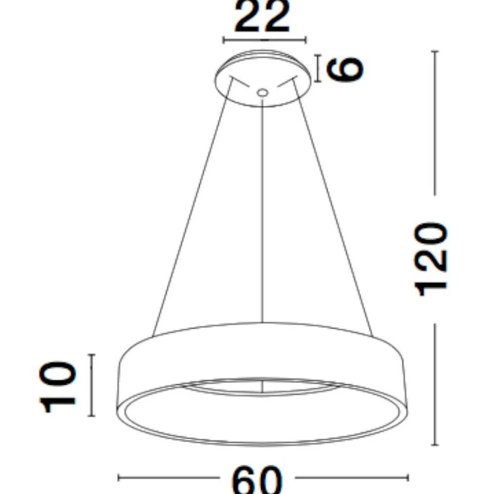 Lampadari Moderni-Selezionato da Mazzolaluce Lampadario anello led 4000k grigio per soggiorno