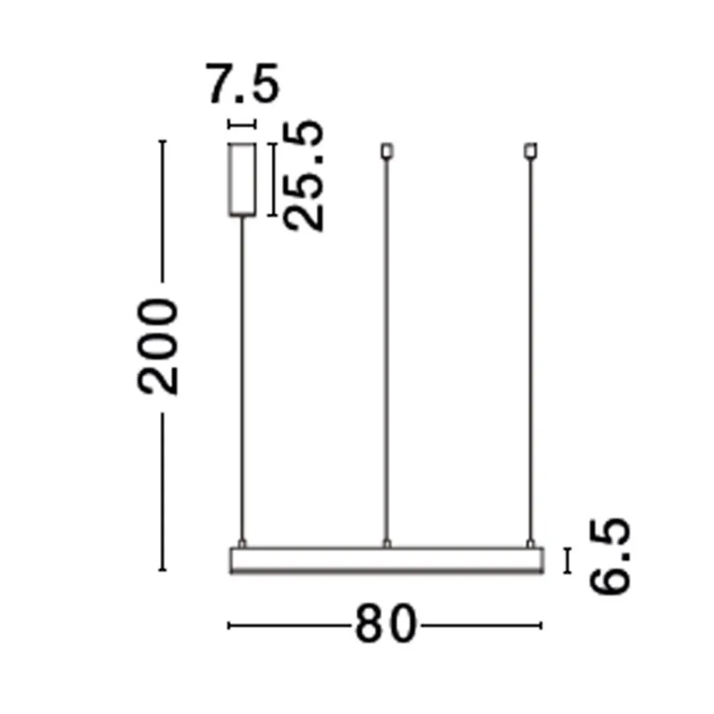 Lampadari Moderni-Selezionato da Mazzolaluce Lampadario anello nero 80cm led 48w 3000k dimmerabile