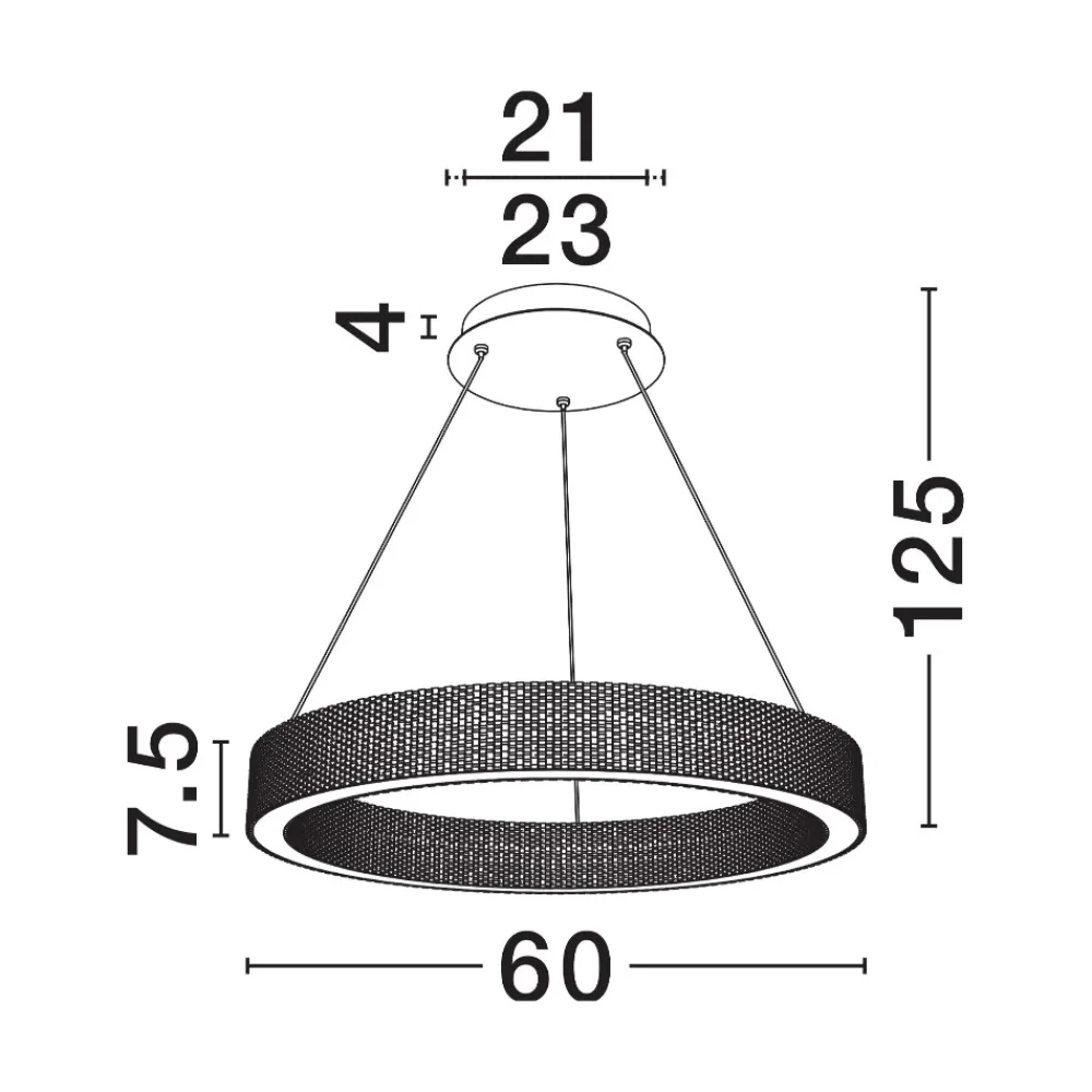 Lampadari Moderni-Selezionato da Mazzolaluce Lampadario anello oro effetto cristallo led 70w 3000k per salotto