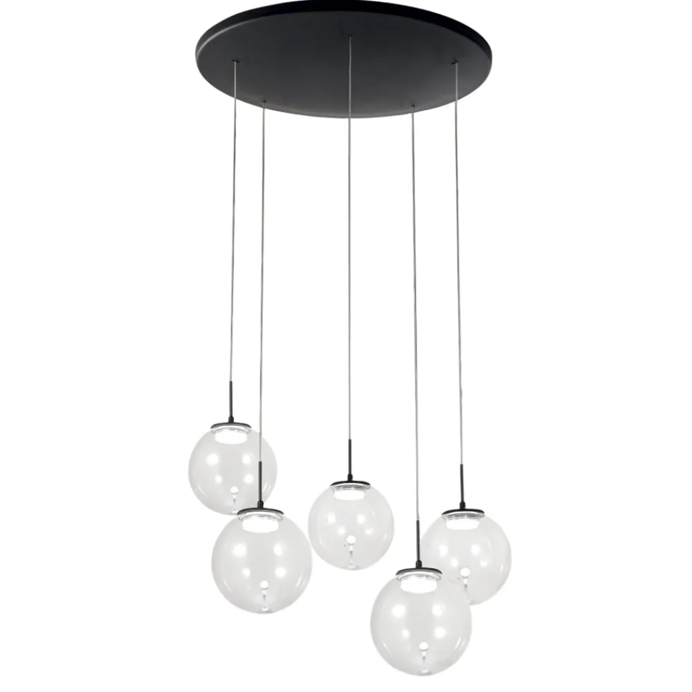 Lampadari Moderni-Fabas Luce Lampadario ariel sfere vetro per soggiorno modderno