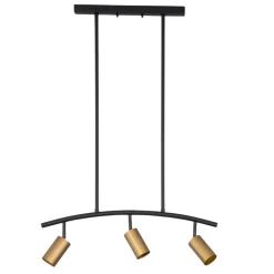 Lampadari Cucina-Selezionato da Mazzolaluce Lampadario a soffitto da cucina nero oro con luci orientabili
