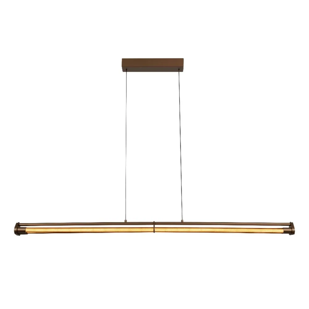Lampadari Moderni-Selezionato da Mazzolaluce Lampadario a sospensione barra orizzontale led 2200k-3300k per tavolo sala da pranzo