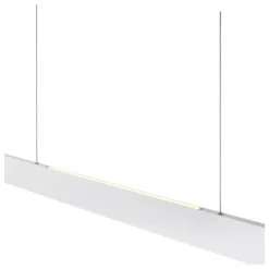 Lampadari Moderni-Selezionato da Mazzolaluce Lampadarioa sospensione bianco sottile per tavolo ufficio led 2700k dimmerabile