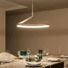 Lampadari Moderni-Selezionato da Mazzolaluce Lampadario a sospensione champagne led 2700k-3000k-4000k biemissione
