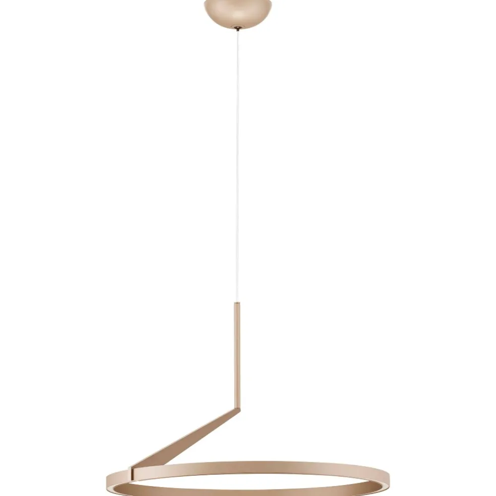 Lampadari Moderni-Selezionato da Mazzolaluce Lampadario a sospensione champagne led 2700k-3000k-4000k biemissione