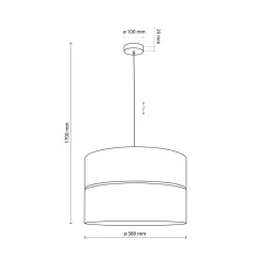 Lampadari Moderni-Selezionato da Mazzolaluce Lampadario a sospensione cilindro quercia nero moderno 38 cm