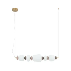 Lampadari Moderni-Selezionato da Mazzolaluce Lampadario a sospensione 96cm vetro ceramica design per sala da pranzo
